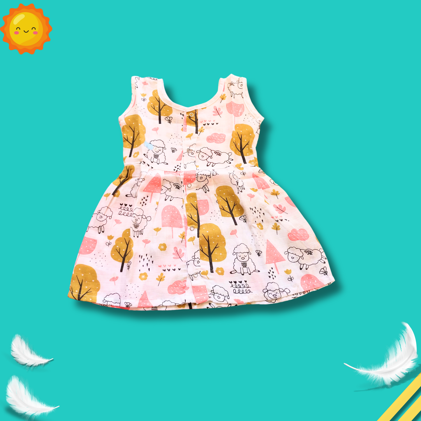 Girl baby frock and shorts combo | 9 to 12 months