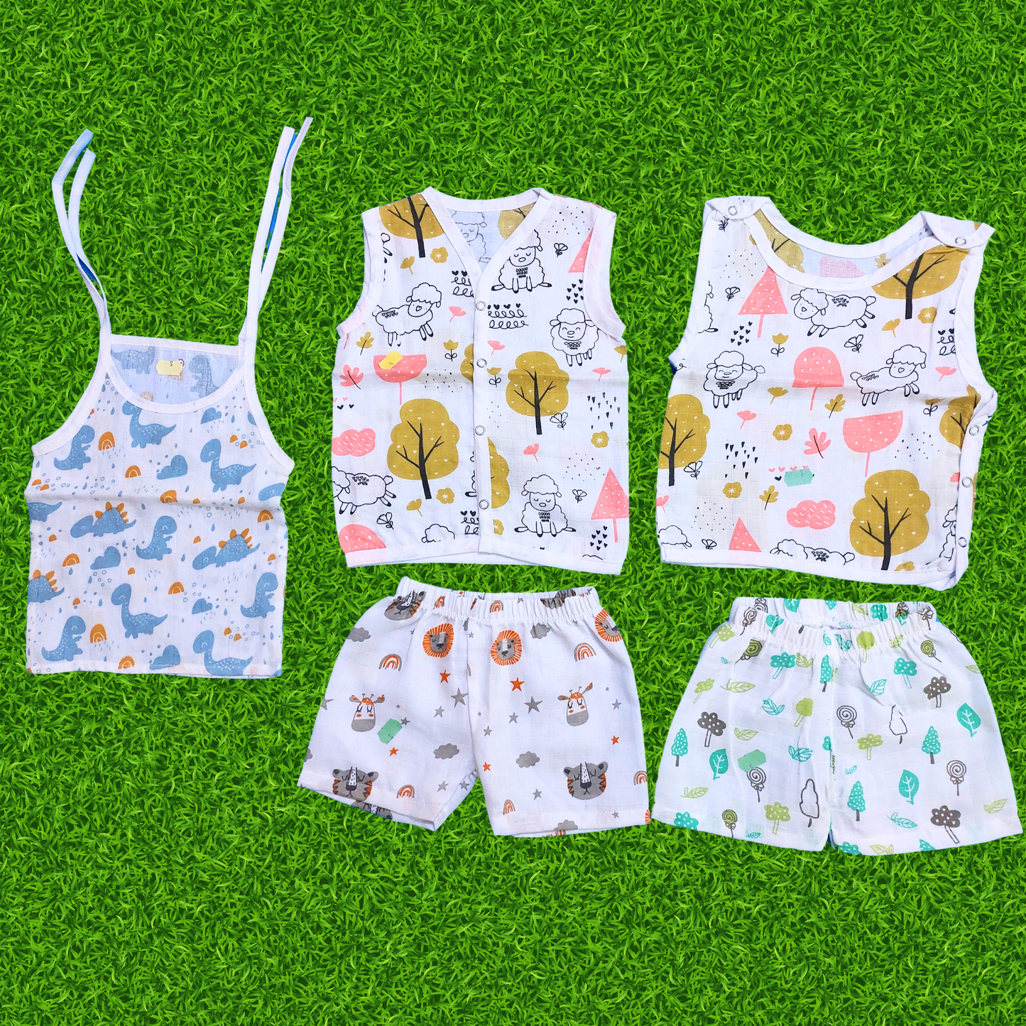Baby dress Combo (0-3 months) | New born | 5pcs@ 599