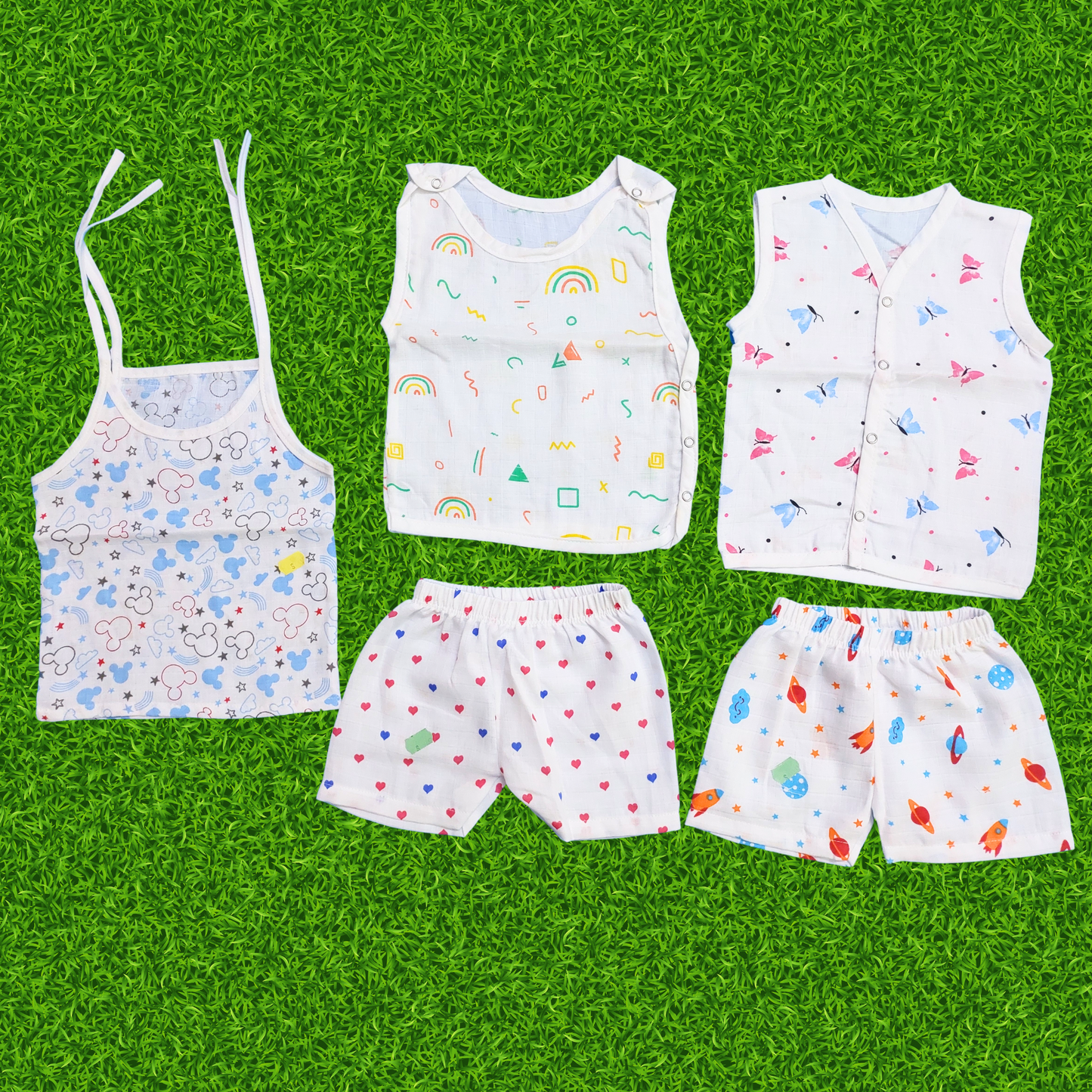 Baby dress Combo (0-3 months) | New born | 5pcs@ 599