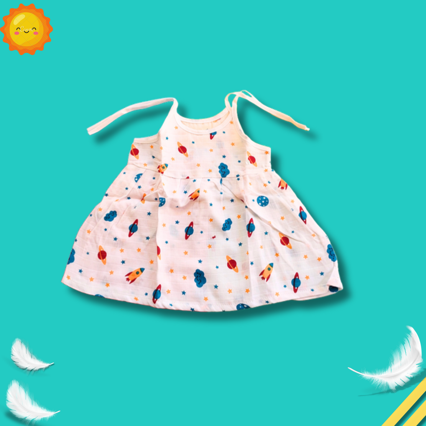 Girl baby dress combo | 4 piece at 499 | 3 to 6 months