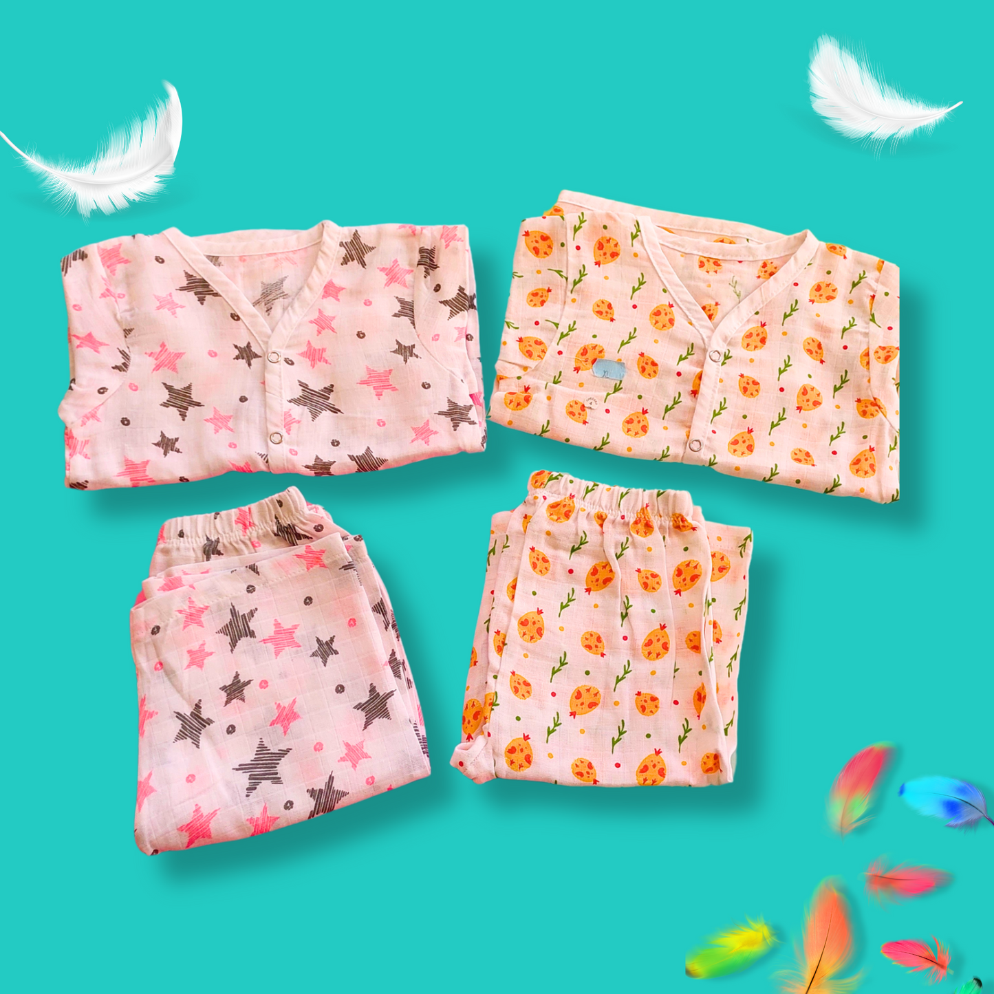 Full sleeve Pyjamas for 9 to 12 month babies | Two combo offer