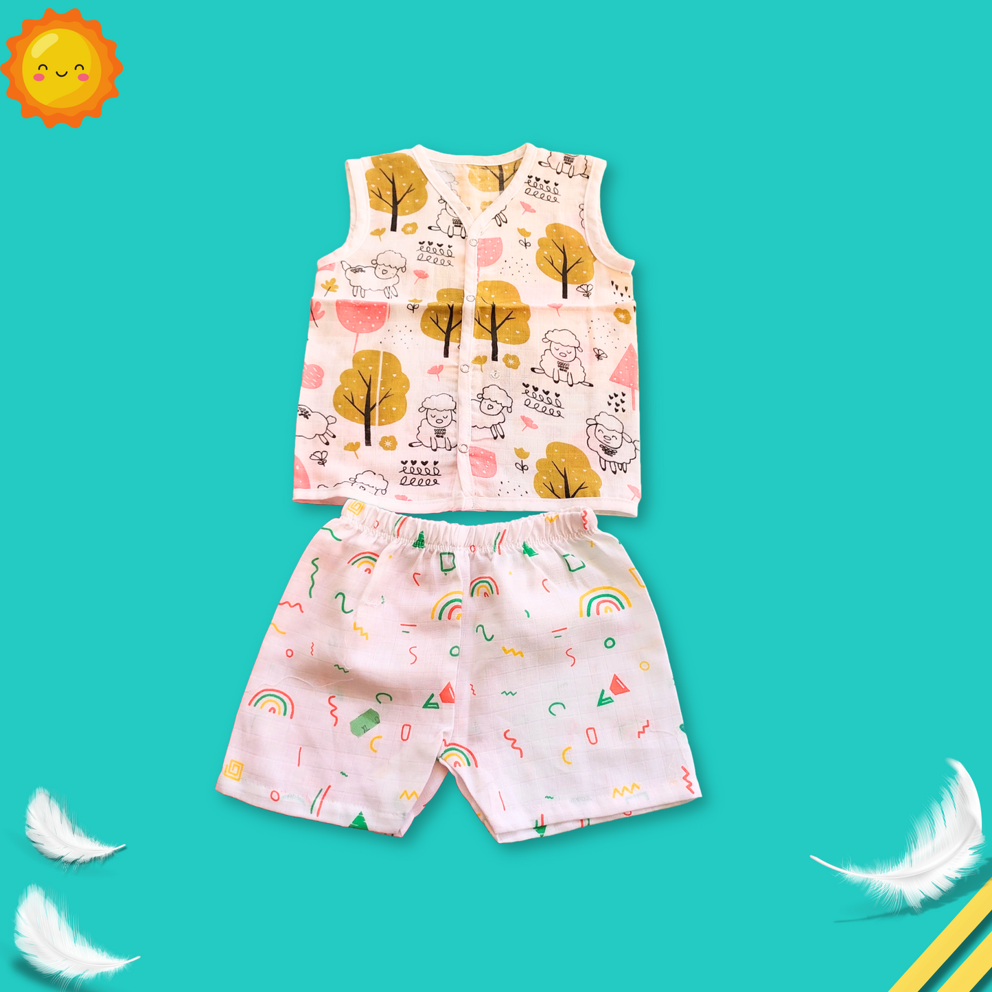 Shorts and Jabla set | for 9 to 12 month babies| best for summer