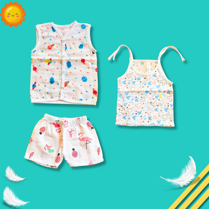 3 piece combo | for 3to 6month baby | two jabla and one shorts