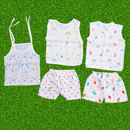 Baby dress Combo (0-3 months) | New born | 5pcs@ 599