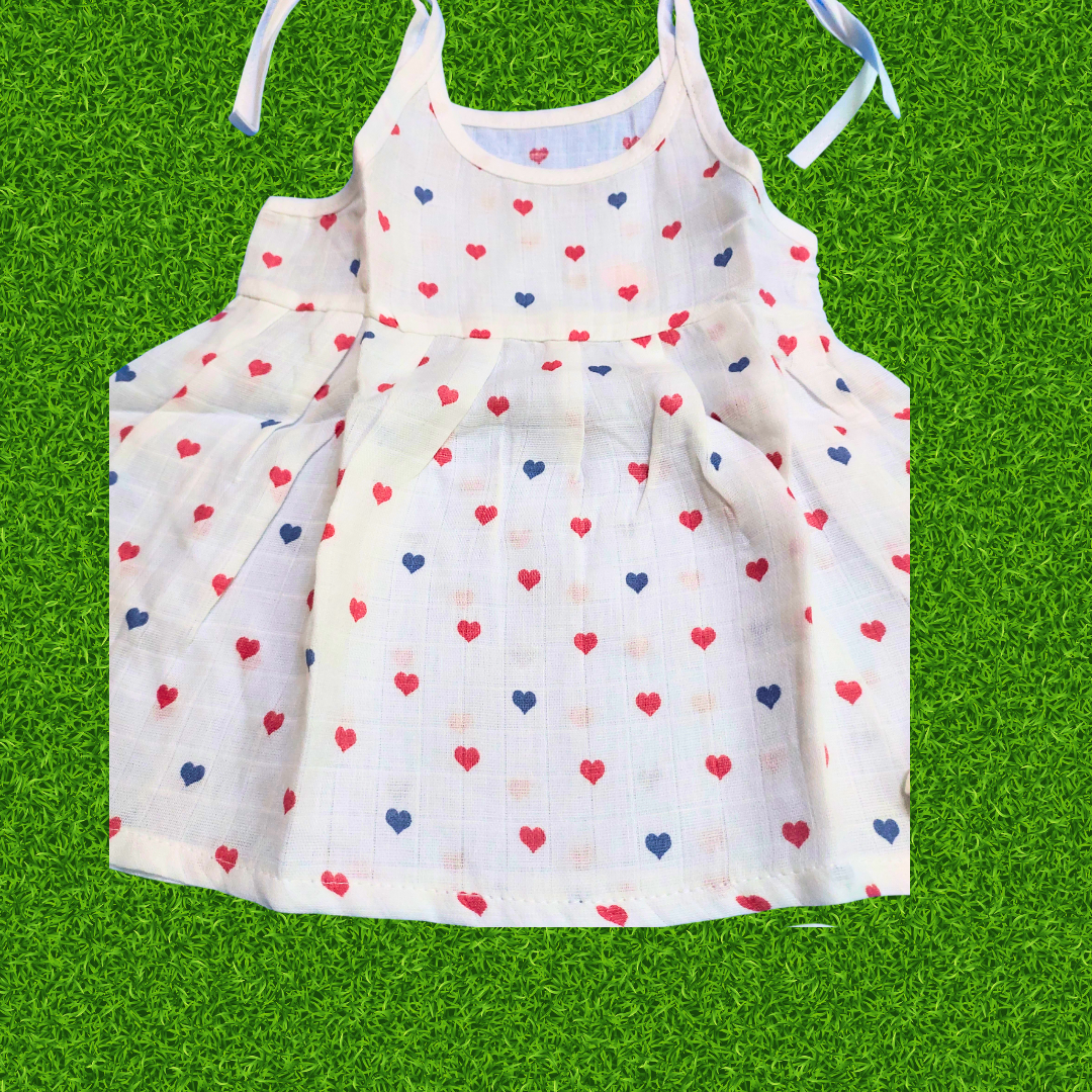 Girl baby- 3 dress combo | Organic cloth | 0-3 months