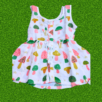 Girl baby- 3 dress combo | Organic cloth | 0-3 months