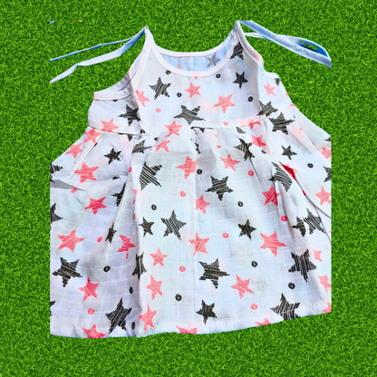 Girl baby- 3 dress combo | Organic cloth | 0-3 months
