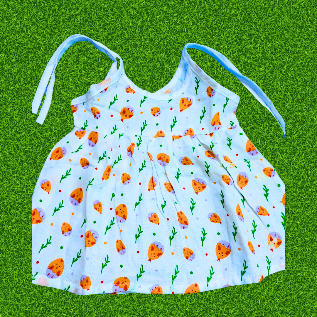 Girl baby- 3 dress combo | Organic cloth | 0-3 months