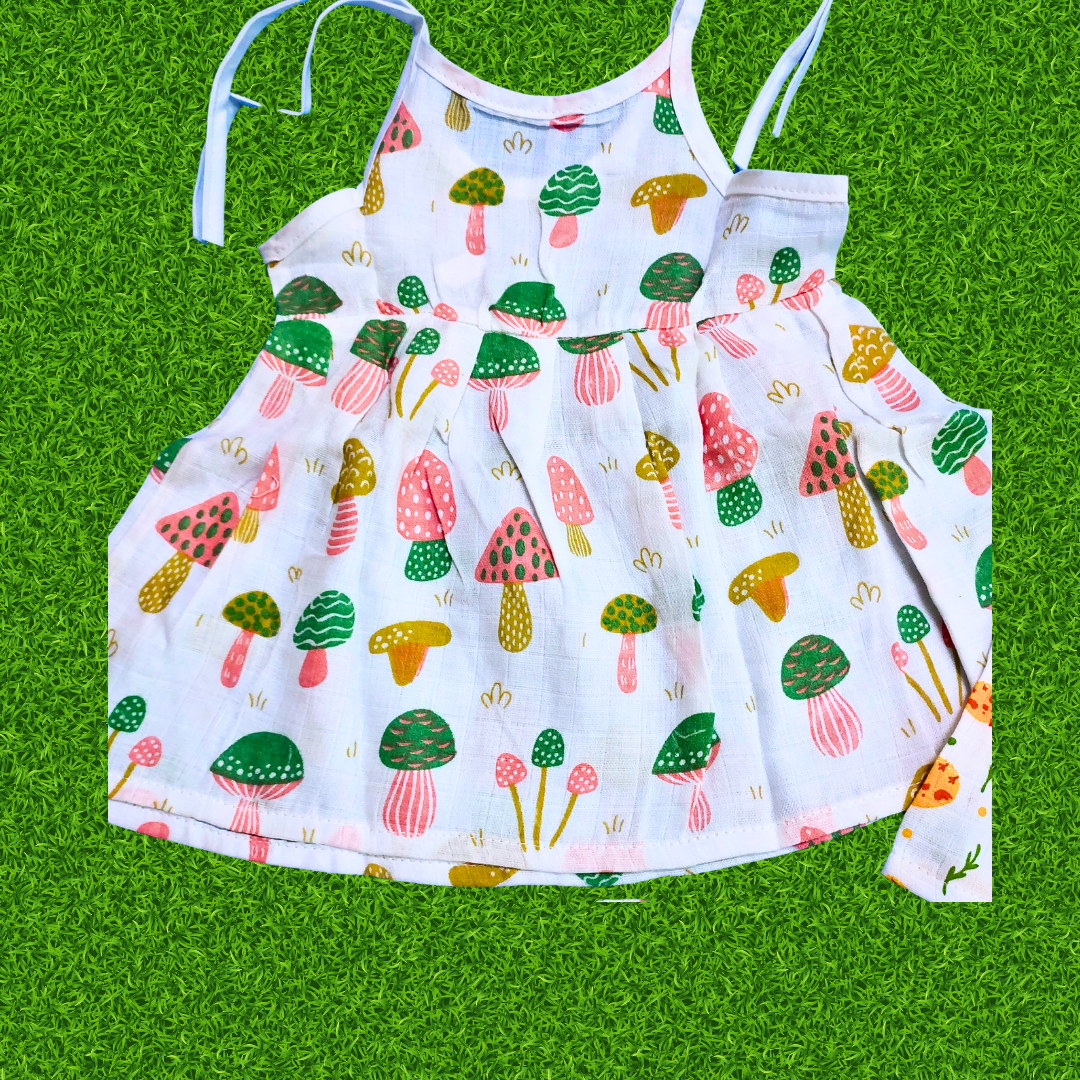 Girl baby- 3 dress combo | Organic cloth | 0-3 months