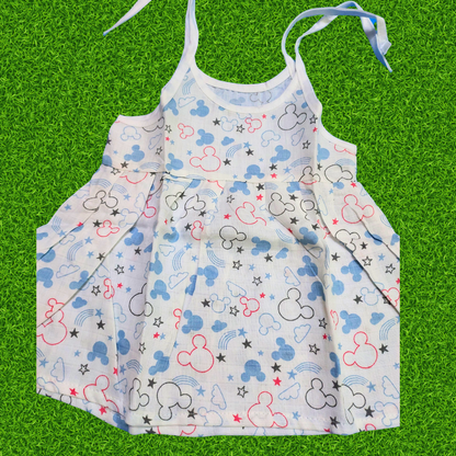 Girl baby- 3 dress combo | Organic cloth | 0-3 months
