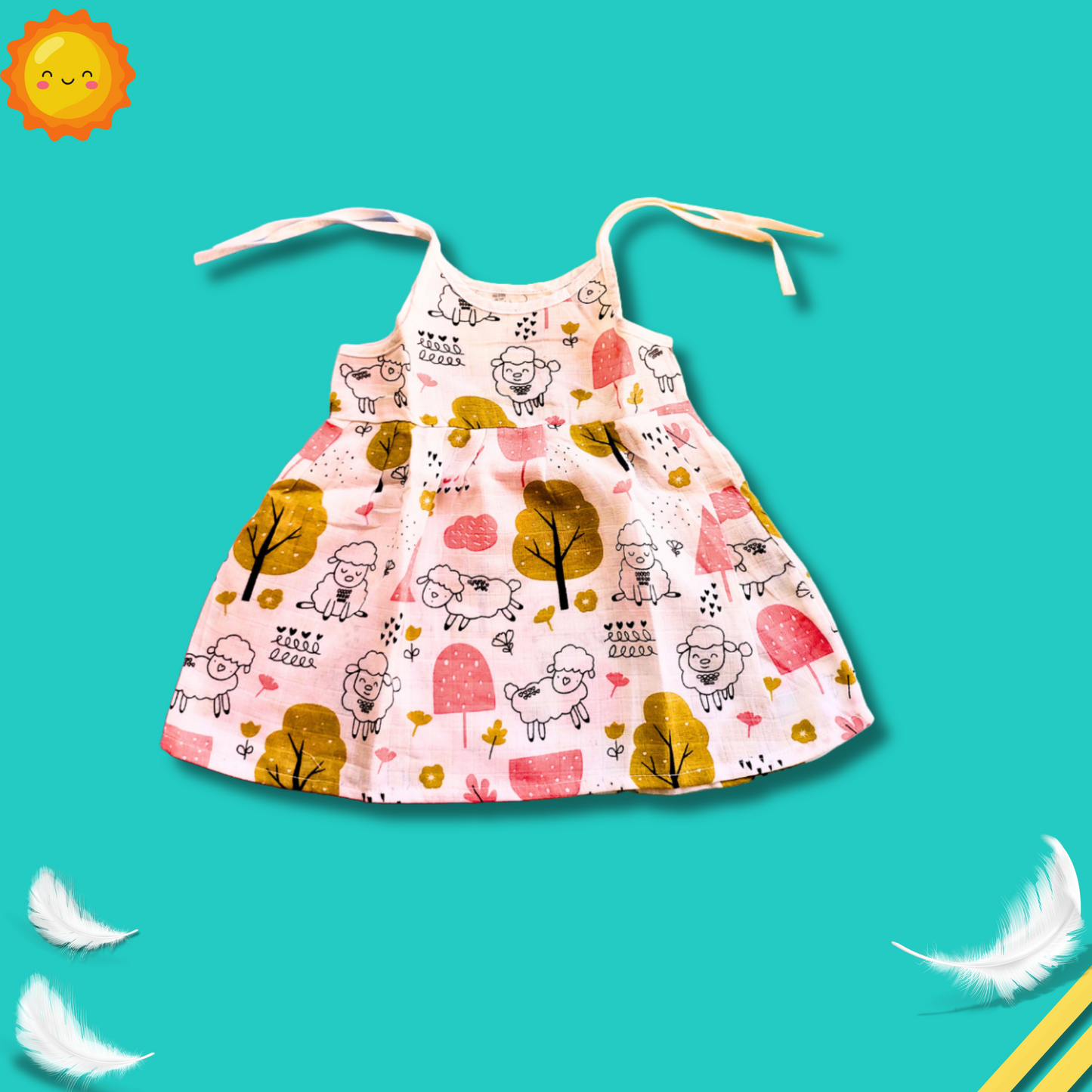 Girl baby dress combo | 4 piece at 499 |  3 to 6 months
