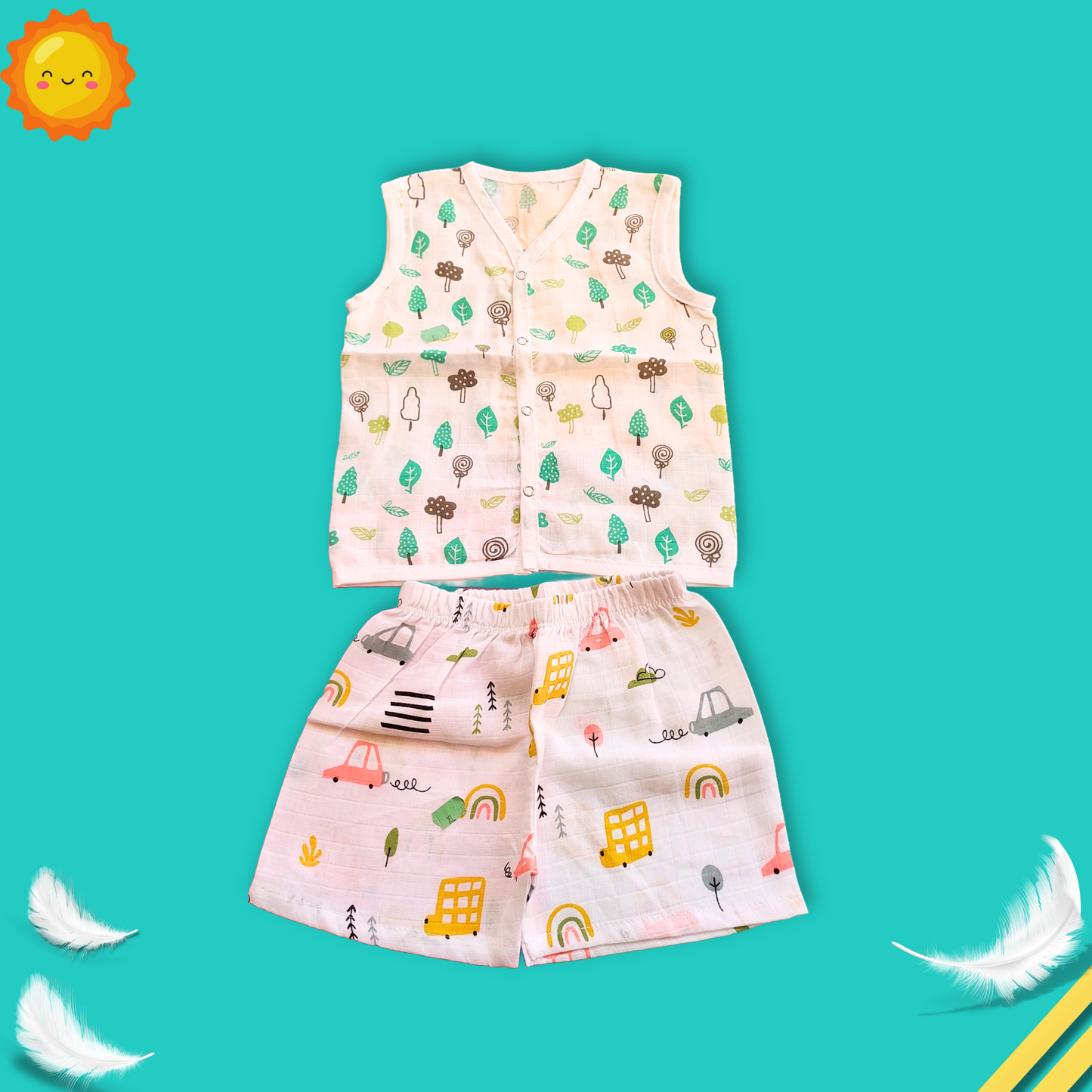 Shorts and Jabla set | for 9 to 12 month babies| best for summer