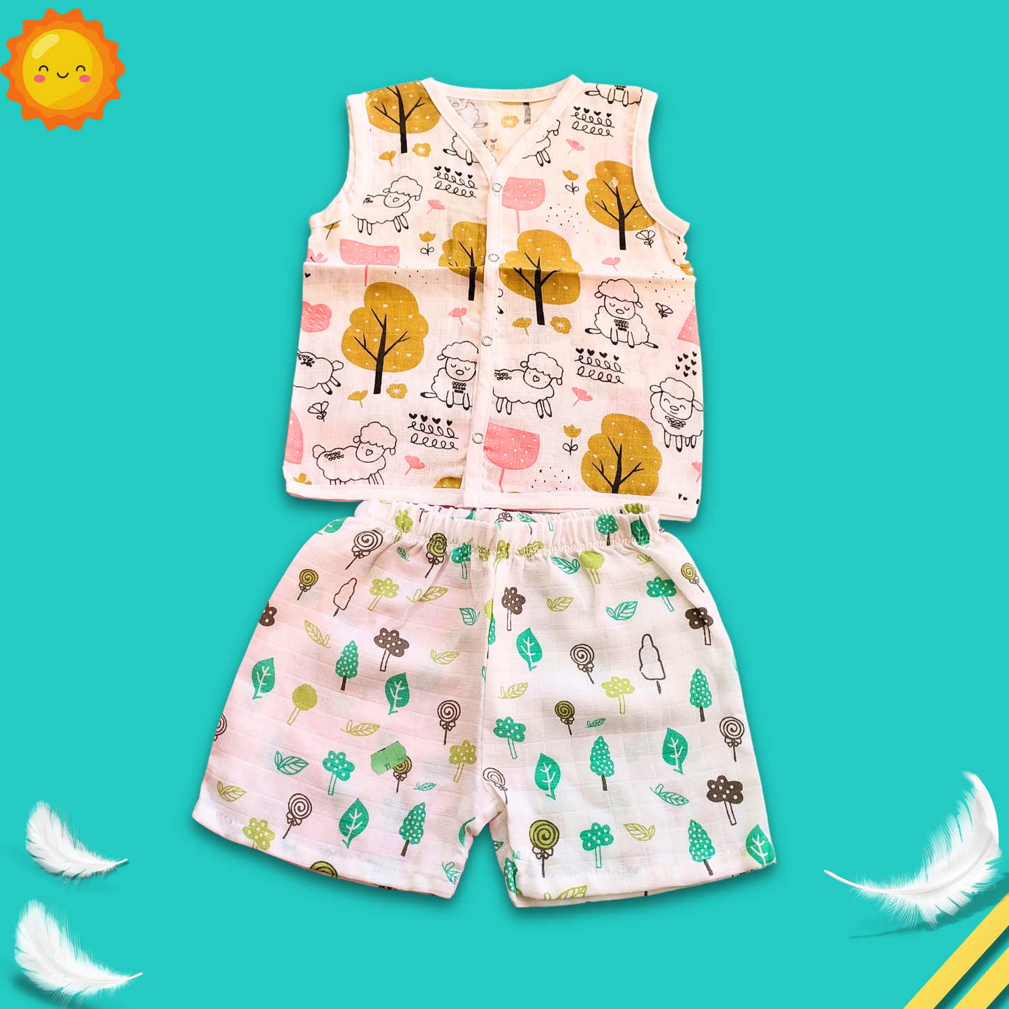 Shorts and Jabla set | for 9 to 12 month babies| best for summer